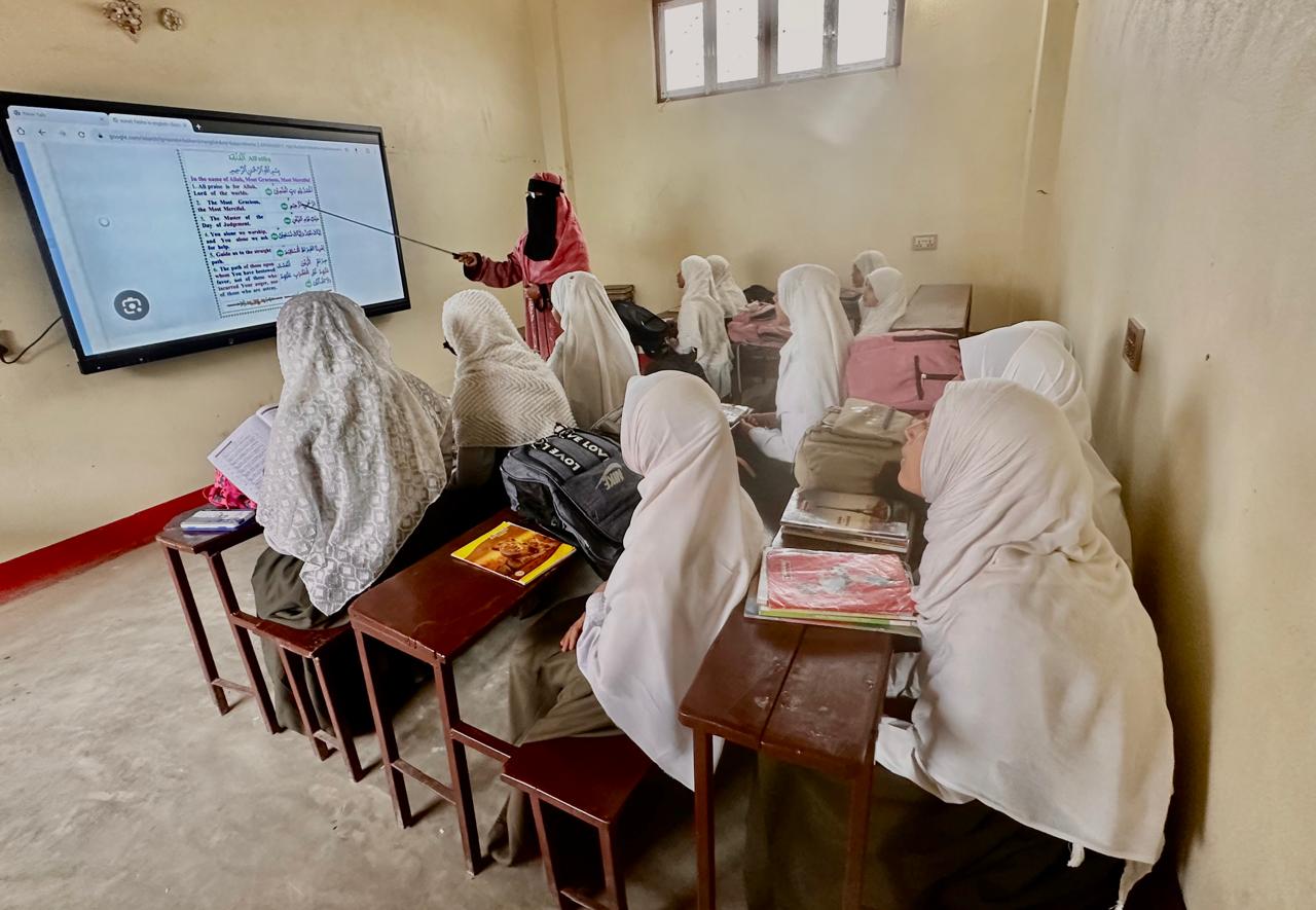 Students inside Iqra Academy Classroom
